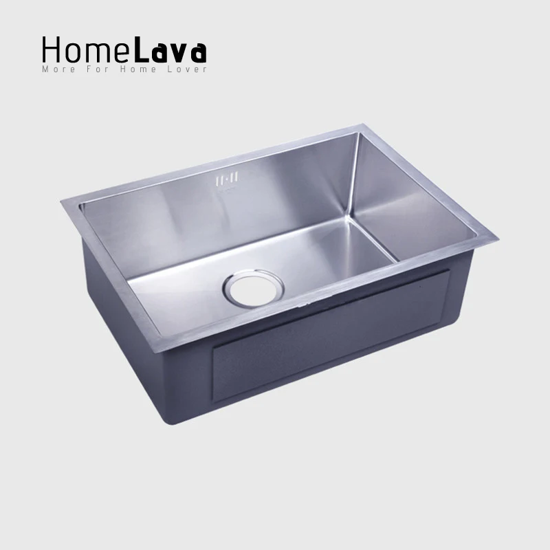 Tangan Buatan Disikat 304 Stainless Steel Kitchen Sink Faucet Tangan Buatan Disikat 304 Stainless Steel Kitchen Sink Faucet Dapur Aksesoris Mangkuk Tunggal 50 40 23 Cm Di Tenggelam Dari Perbaikan Rumah