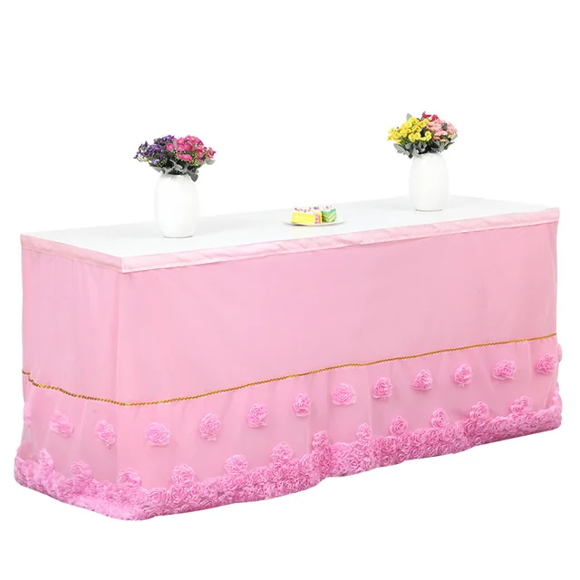 best selling elegant wedding table skirting baby shower birthday