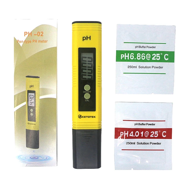 Comprar Probador de medidor de pH digital portátil Acuario Piscina Agua  Vino Orina LCD Pen Monitor