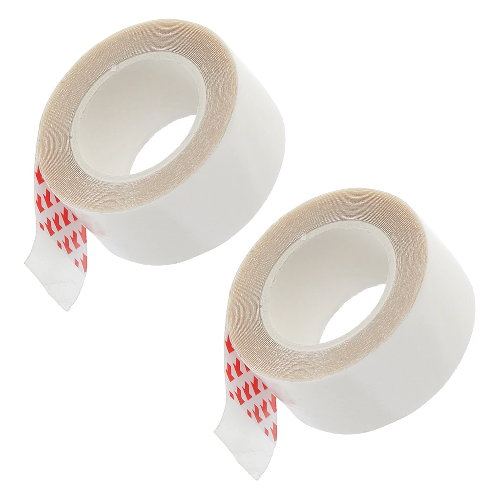 2 Rolls Clear Double Sided Wigs Tape for Skinweft Hair Extension Toupees Hairpiece 3 Yards - 2 x 300cm/0.79 x 118.11in