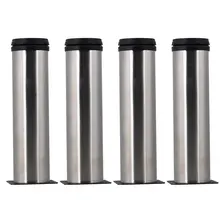 4 шт регулируемые ножки для мебели утепленные Нержавеющая сталь 50x200 мм таблица диван-кровать шкаф средства ухода за кожей стоп ног ноги с крепежными винтами