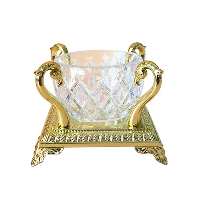 Creative Sugar Box Salad Cup Seasoning Calendula Golden Silver candy Box european personality favor box gift box (2)