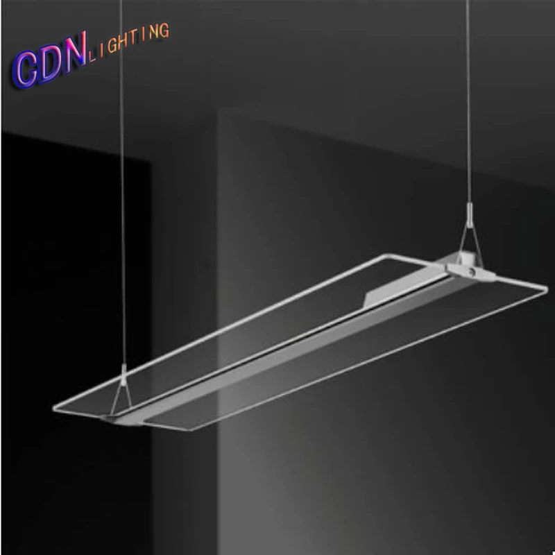 

NEW arrival LED Transparent Simple Soft lights 36&54W Rectangular Lamp Acrylic for Study room Restaurant 4 Color temperature