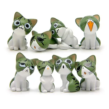 

Displaying Kids Toys New 1PC/8PCS Funny Chi's Cats Mini Miniatures Figurines Garden Supplies Table