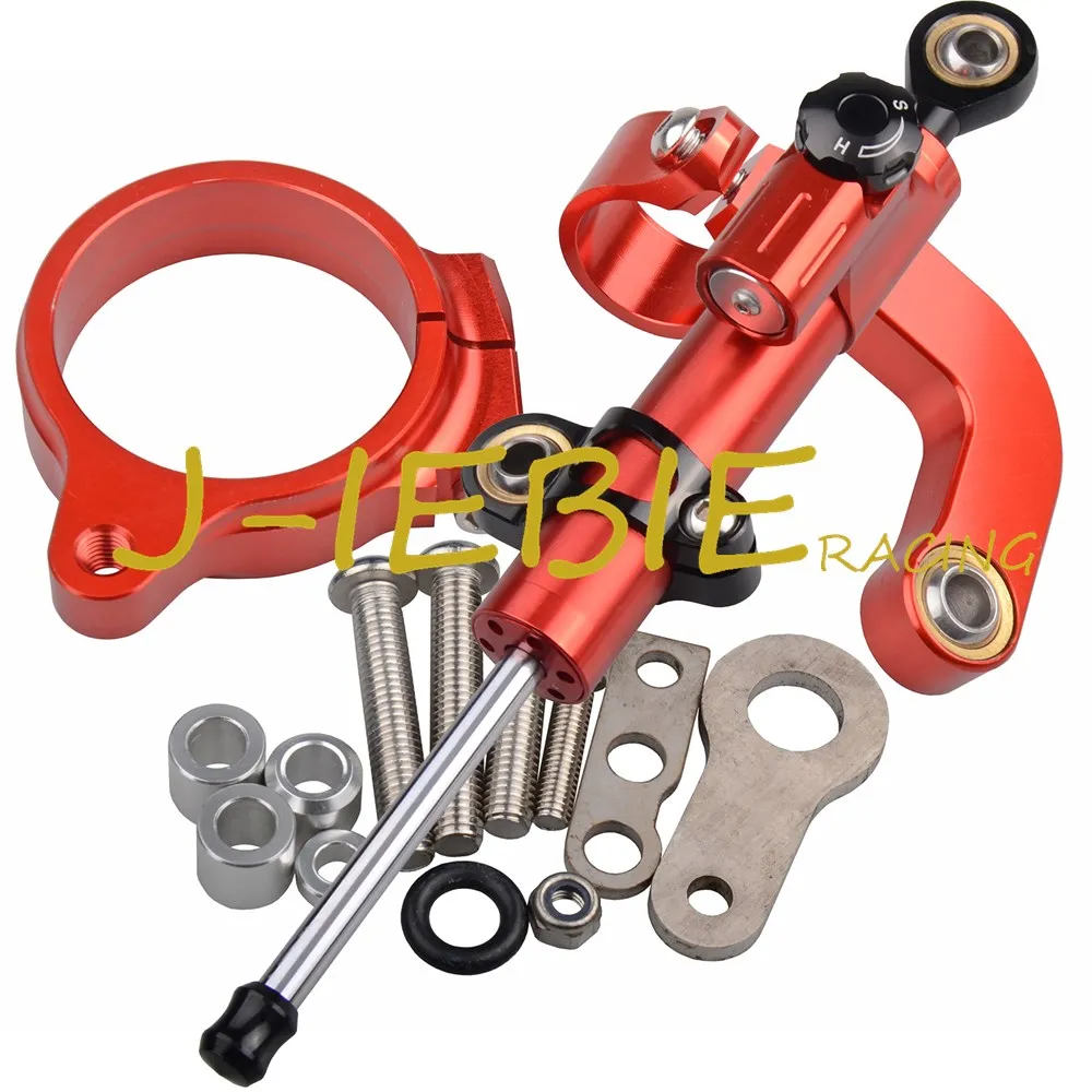 

CNC Steering Damper Stabilizer and Red Bracket Mounting For BMW R1200 CL/GS R1200CL R1200GS 2013-2016 2014 2015