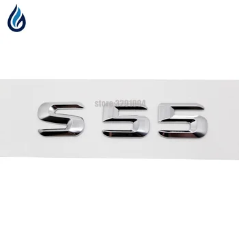 

For Mercedes Benz S Class 220SE W111 W116 W126 W140 W220 W221 W222 S55 AMG Chrome Number Letters Rear Trunk Emblem Badge Sticker