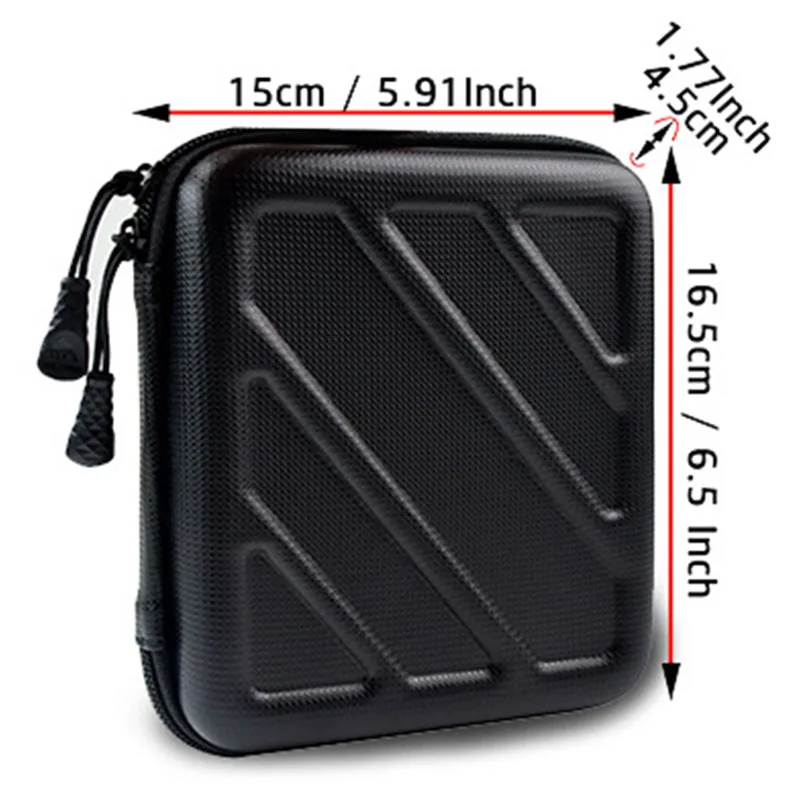 Electronic Digital Product Storage Bag Box For Home Travel Organizer Cover For Data Cable Charger Zip Lock Storage Bag  EVA Case2