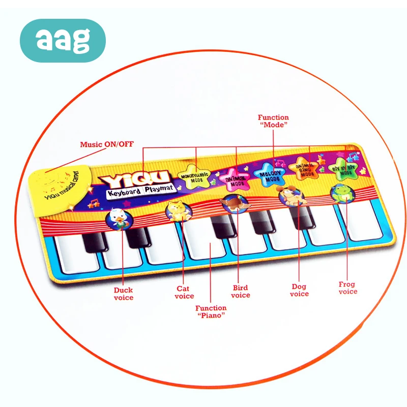 AAG Baby Multi-function Music Carpet Educational Game Play Mat Children Animal Finger Touch Electronic Piano Crawling Blanket 0 AAG Baby Multi-function Music Carpet Educational Game Play Mat Children Animal Finger Touch Electronic Piano Crawling Blanket 0