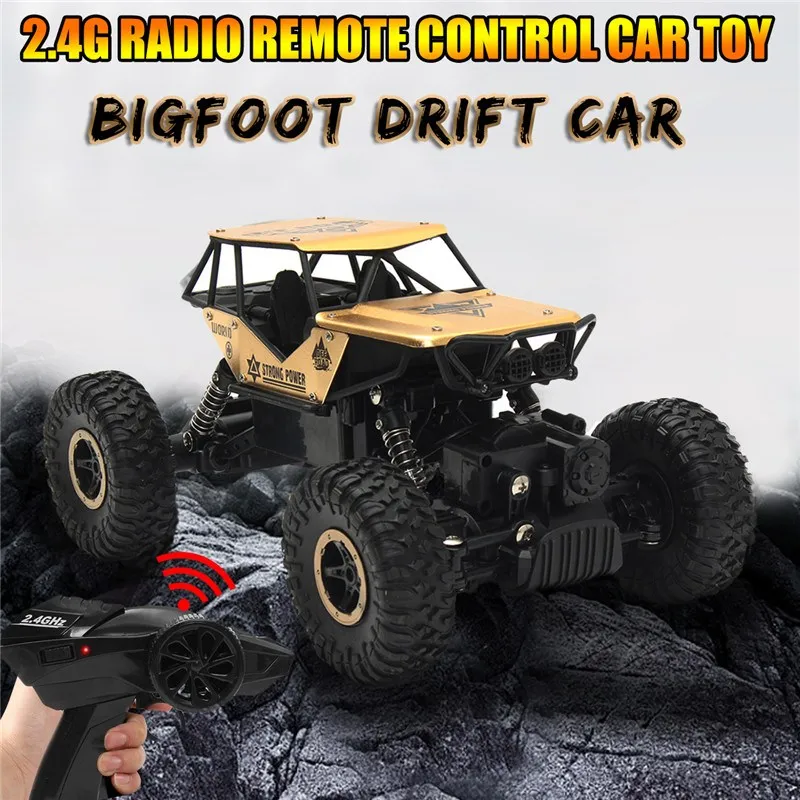 

4PCs/Set 1/18 2.4GHz Radio RC Rock Crawler Drive Car Toy Off-Road Buggy With Remote Control Outdoor Fun Sports For Gift