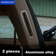 CNORICARC 2 шт. алюминиевого сплава в колонке Air выпускная рама декоративная крышка Накладка для Porsche Panamera 2009-15 салона автомобиля литья
