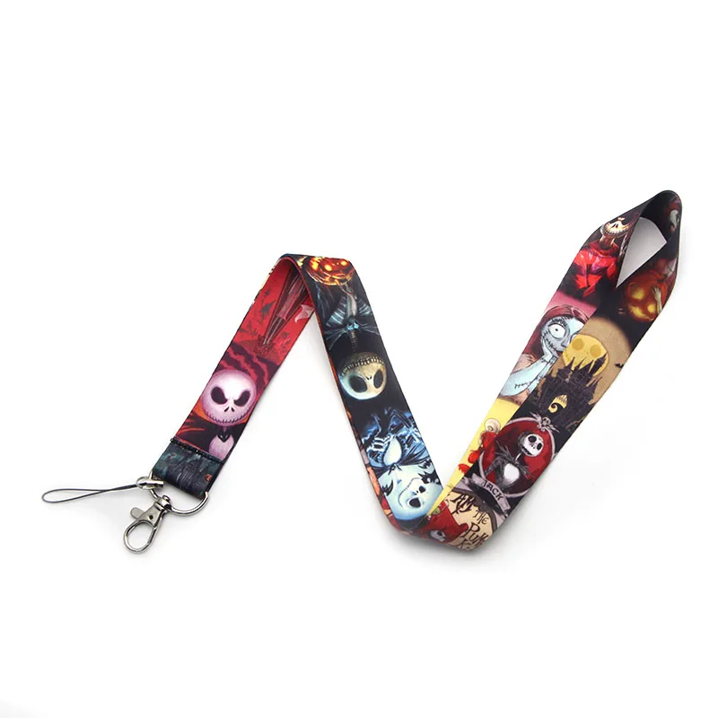 P2178 Dongmanli Кошмар перед Рождеством lanyards id бейдж держатель ID карты Пропуск Тренажерный зал мобильный телефон USB бейдж держатель висячие ключи