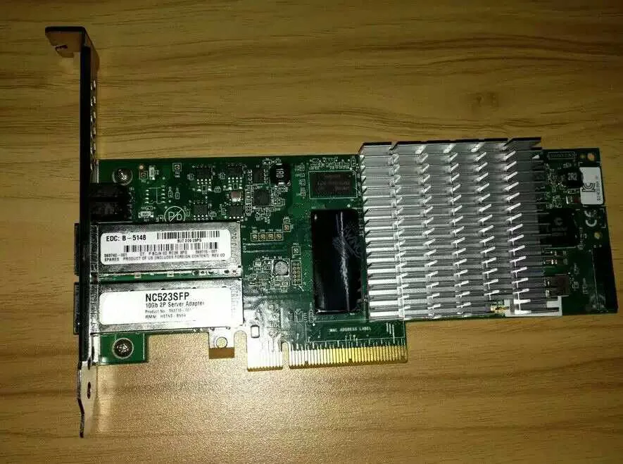 Excellent 593742-001 593717-B21 NC523SFP DUAL PORT 10Gb SERVER ADAPTER 0
