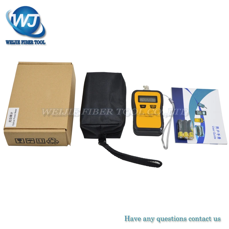 

JoinWit Mini Fiber Optical Power Meter JW3402 -50~+26dBm high precison handheld fiber optic attenuation tester