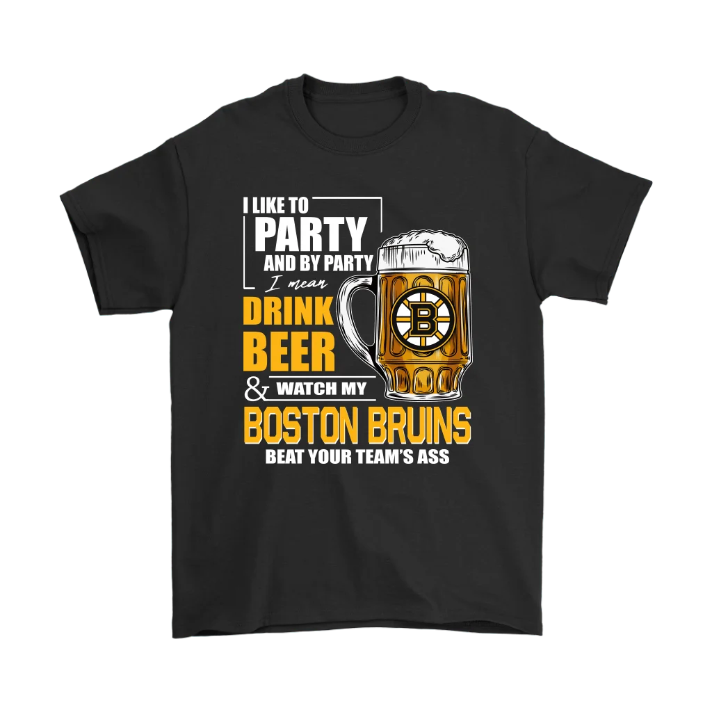 

I LIKE TO DRINK BEER & WATCH MY BOSTON BRUINS ICE HOCKEY SHIRTS