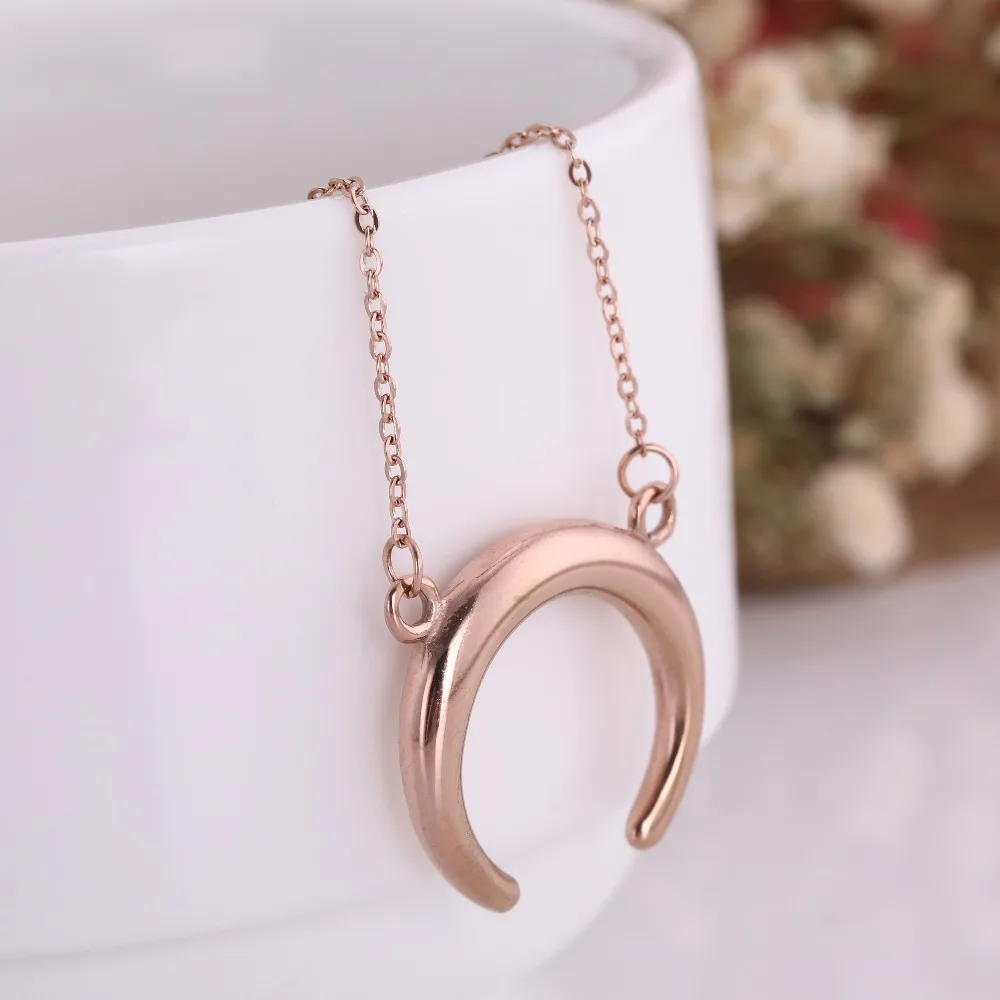 Ожерелье с подвеской My Shape Moon металлическое модное золотистое искусственное