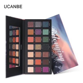 

UCANBE Belonging Shimmer Matte Eyeshadow Makeup Palette 21 Colors Glitter Long Lasting Pigment Eye Shadow magnetic palette ZL40