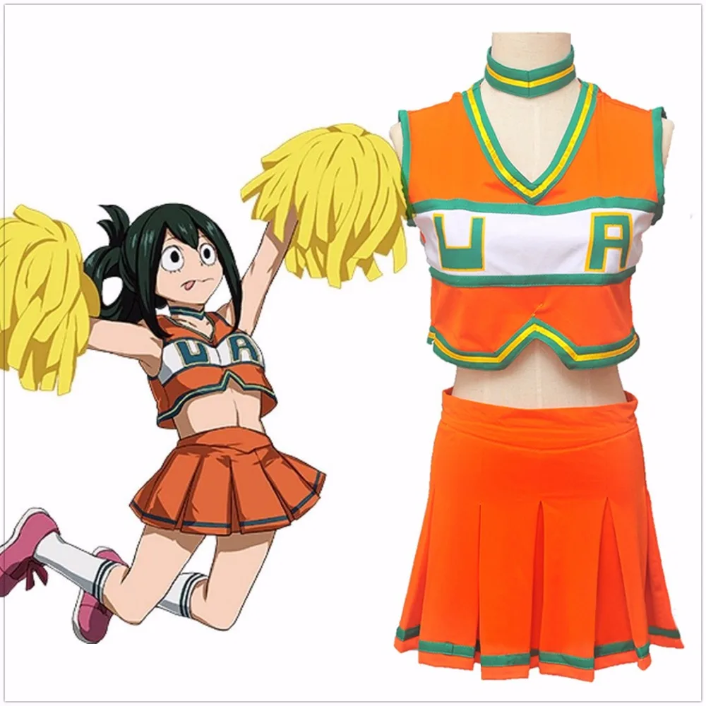 Boku No Hero Academia My Hero Academia Cheerleader Cosplay Costume Uniform ...