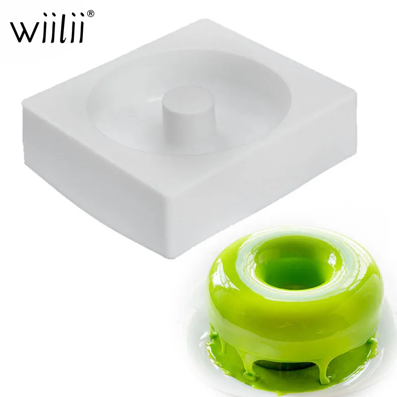 

White Savarin Donuts Hollow Shaped Silicone Cake Decorating Tools Mousse Dessert Bakeware Mould