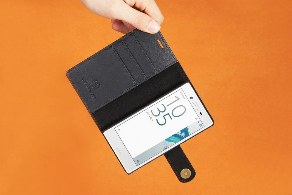 DG Ming кожаный бумажник чехол для sony X компактный многофункциональный 3 Слот для карт чехол на магните откидная крышка для sony X компактный кошелек