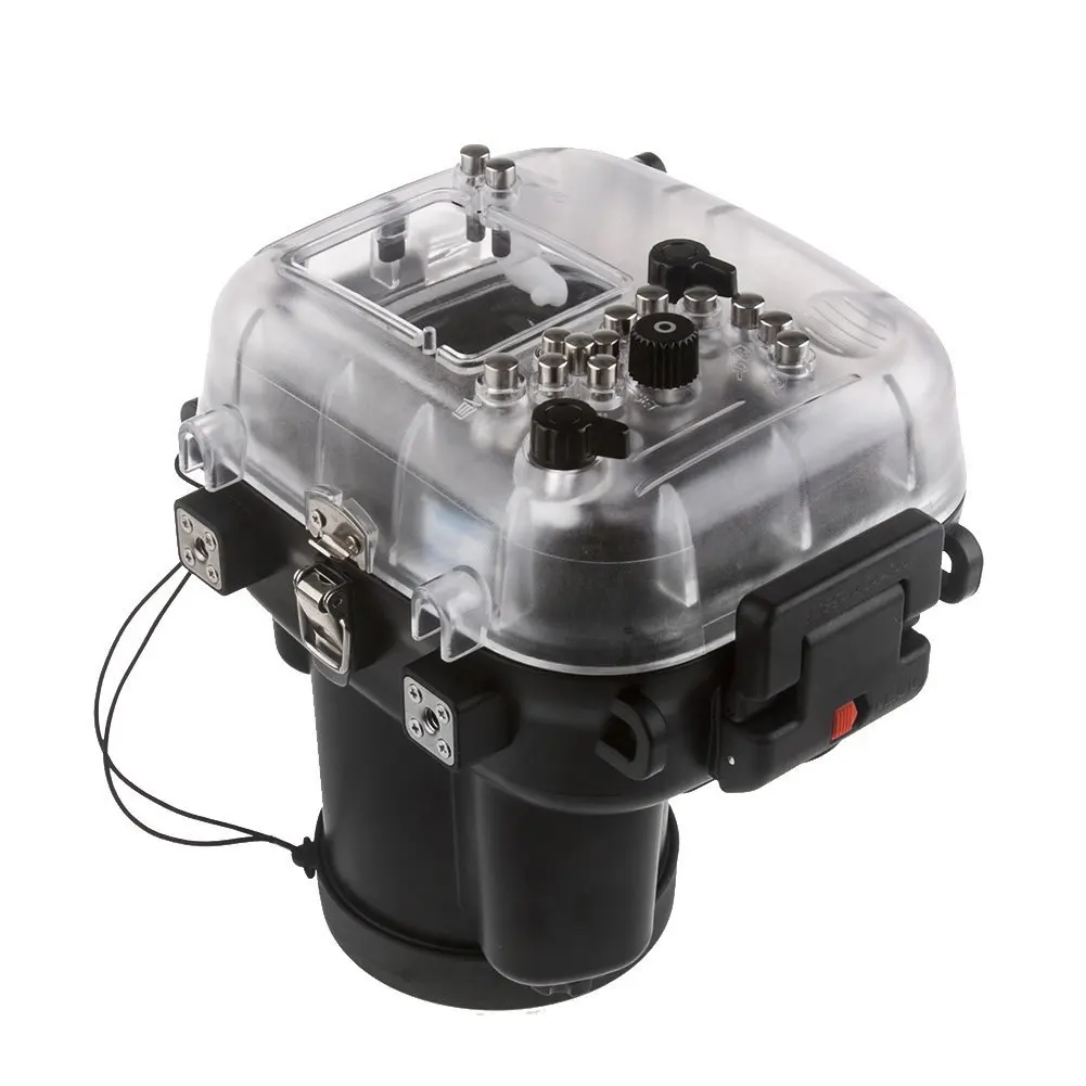 US $309.81 Meikon 40M Waterproof Underwater Camera Housing Case For Canon EOS 70D 1855mm Lens