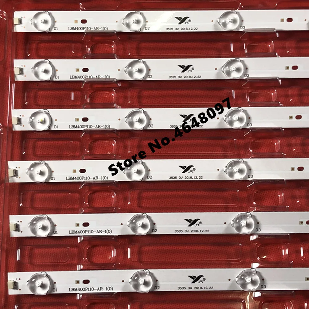 4 шт. светодиодный Подсветка полосы для LBM400P1101 AR 1(0) LTDN40E139TUK LSC400HM09 LTDN40D36EU LTDN40D36TUK