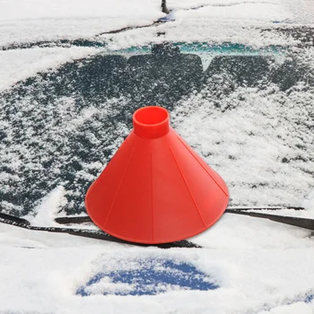 

1pc Cone-Shaped Windshield Ice Scraper Dropshipping Large 18 Inch Scraping Surface Practical Car Snow Shovel Tool