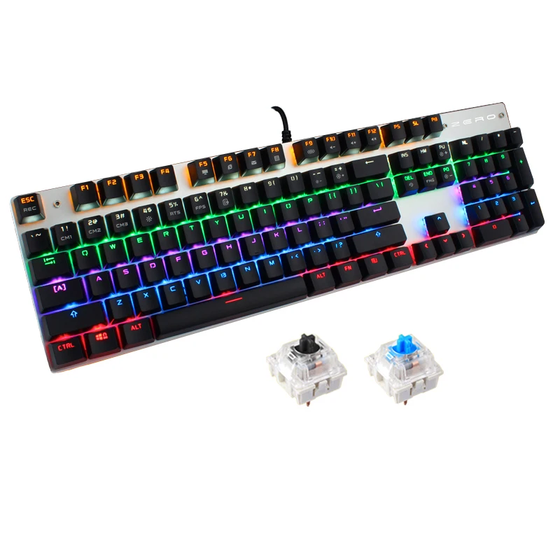 Metoo Edition Mechanical Keyboard 87/104 keys Blue Switch Gaming