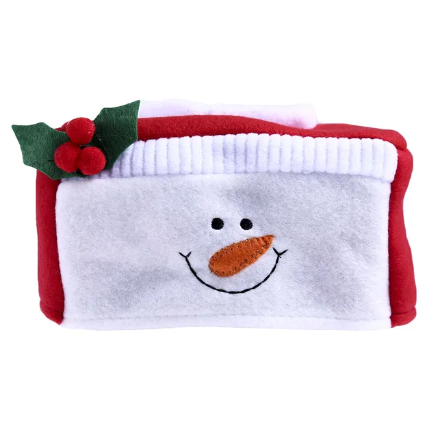 2018 Christmas Decoration Santa Claus Tissue Box Case Home Supplies Christmas Napkin Holder For