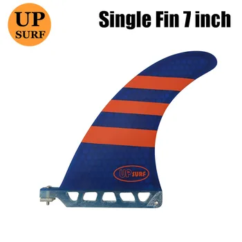 

Fibreglass 7"Fins SUP Board Quilhas Fins Surfboard Single Fin UPSURF logo sup fins Blue/orange color