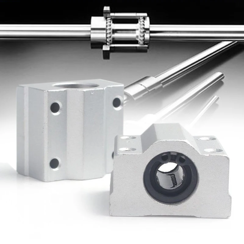 

Silver Sturdy CNC Parts Printer Metal Bearing Slider Shaft Guide Rail