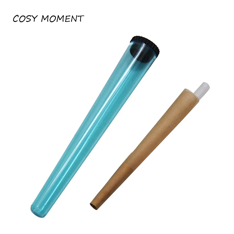 

COSY MOMENT Plastic Tube 115MM Rolling Paper Conical Sealed Container Airtight Smell Proof Odor Cigarette Solid Storage YJ440