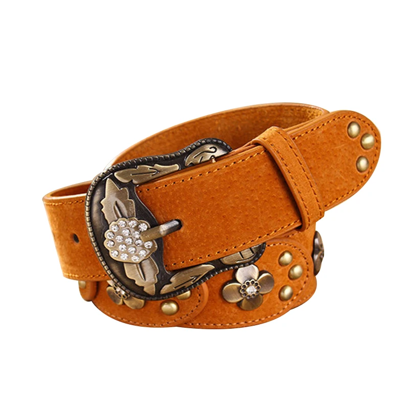 Retro belt for women pigskin female belts female Genuine leather belts