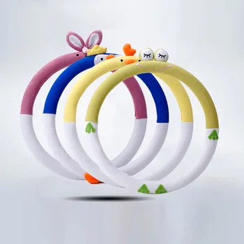 

Cartoon Directional Cover Four Seasons General Silica Gel Cover Cute Plush Steering Wheel Cover