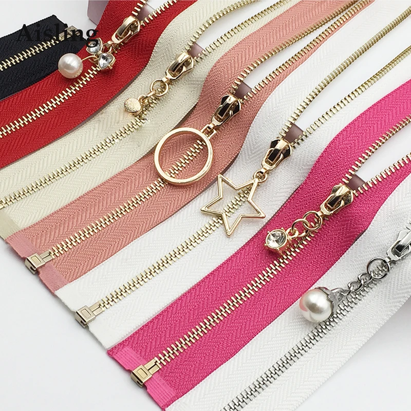 Fermeture 60 Cm Rose Séparable Zip Nylon