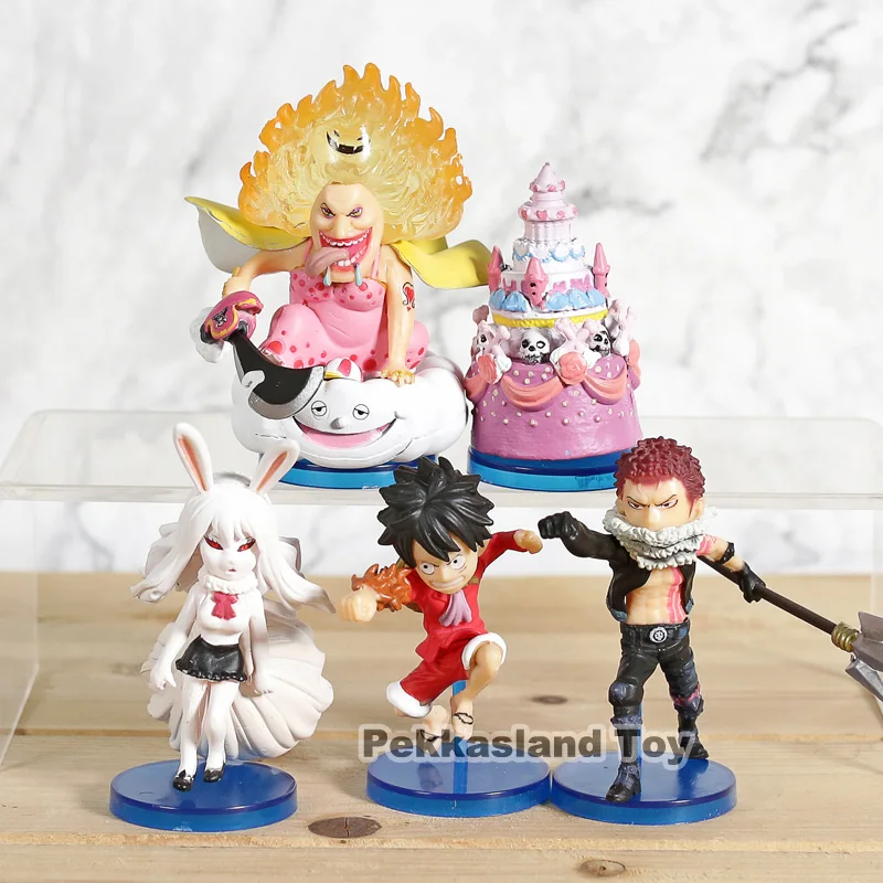 

Banpresto WCF One Piece Whole Cake Island Vol.3 Luffy Charlotte Katakuri Zeus Carrot Big Mom PVC Figures Toys 6pcs/set