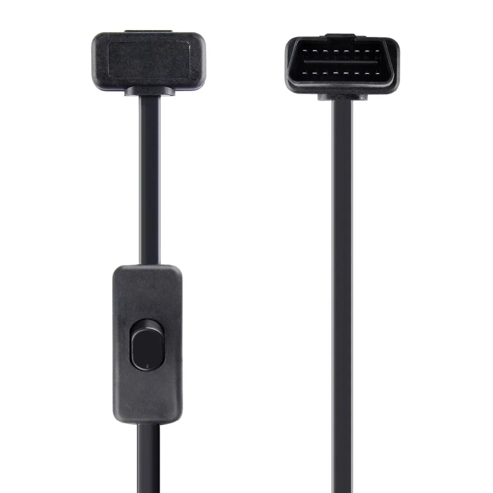 Кабель ELM327 для 16Pin OBD2 разъем OBD 2 кабель гнездовой II с переключателем