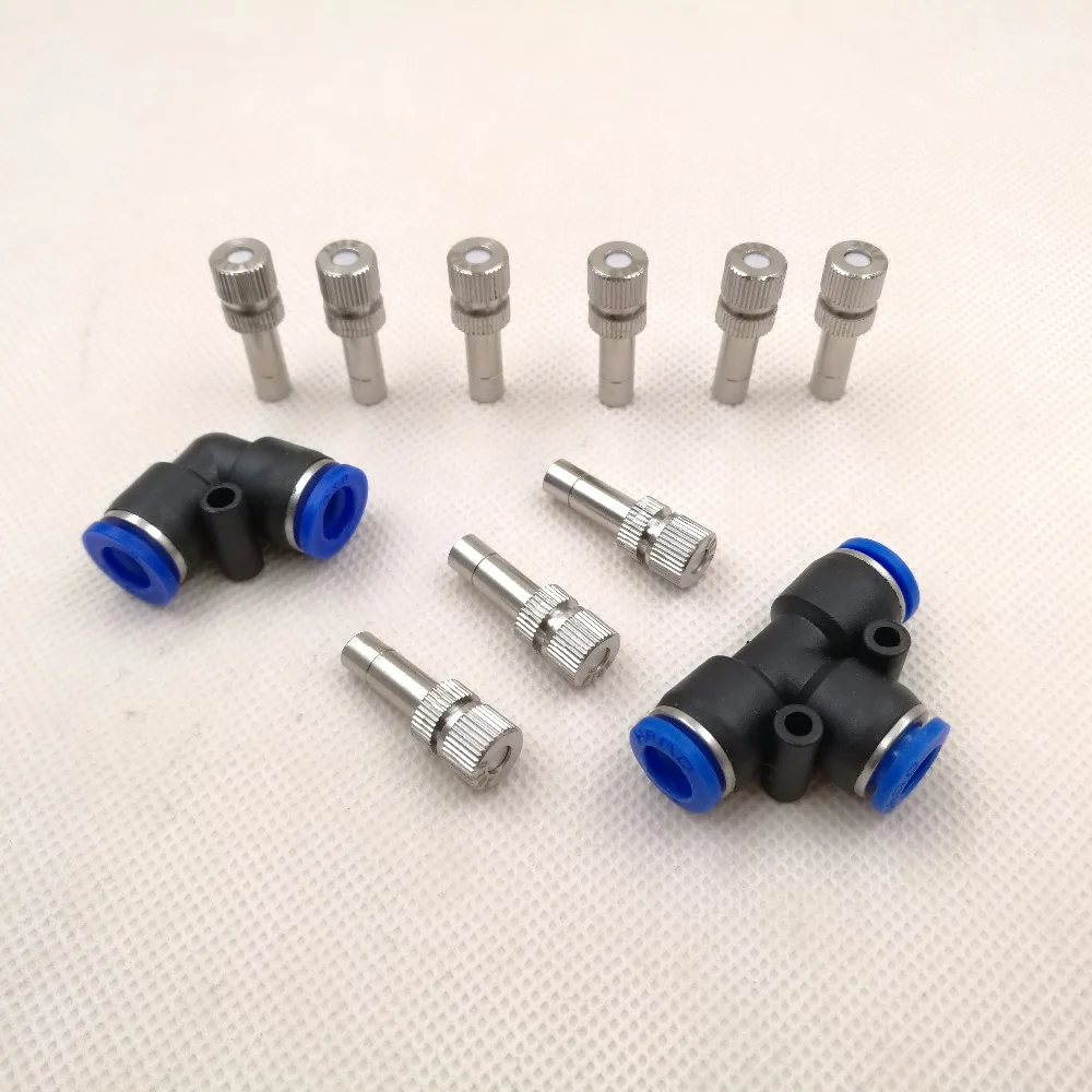 Low pressure garden sprinklers 0.2 0.8mm,plug in anti drip fog mist