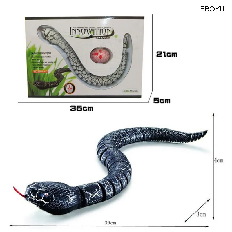 Новое поступление IR RC змея Гремучая змея имитатор дистанционного управления игрушка животных с USB кабелем забавная Новинка ужасающий Рождественский подарок