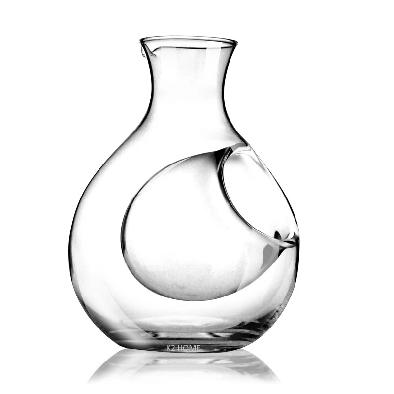 

Quality 250ML Chilling Decanter Drinkware Mini Wine Decanter Lead-free Glass Beer Cooler Mini Gift Wine Carafe Superior Decanter