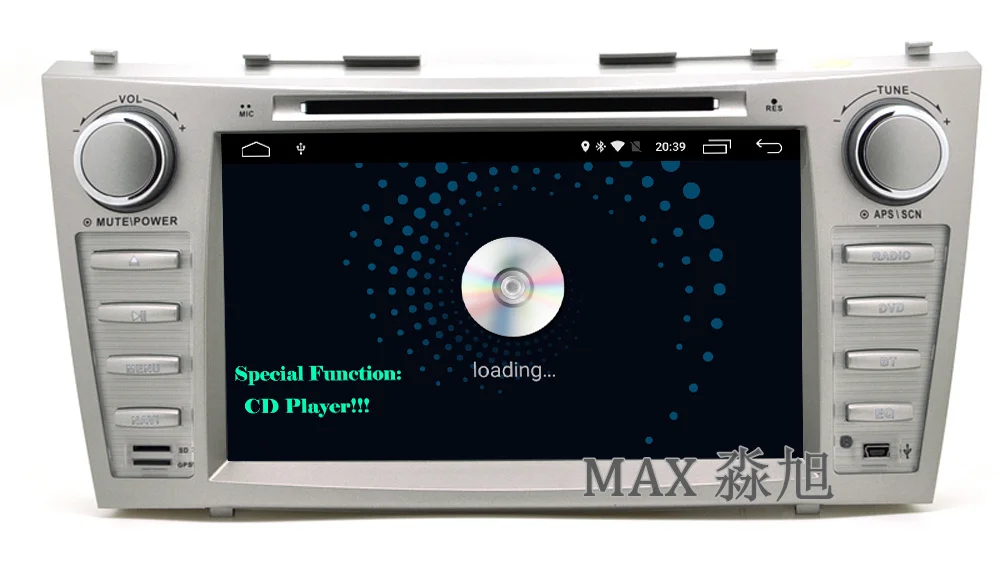 Top 2din 2G+16G Car DVD Player for Toyota CAMRY AURION v40 2007 2008 2009 2010 2011 with Radio DAB+ BT swc GPS free map 4G WIFI 3