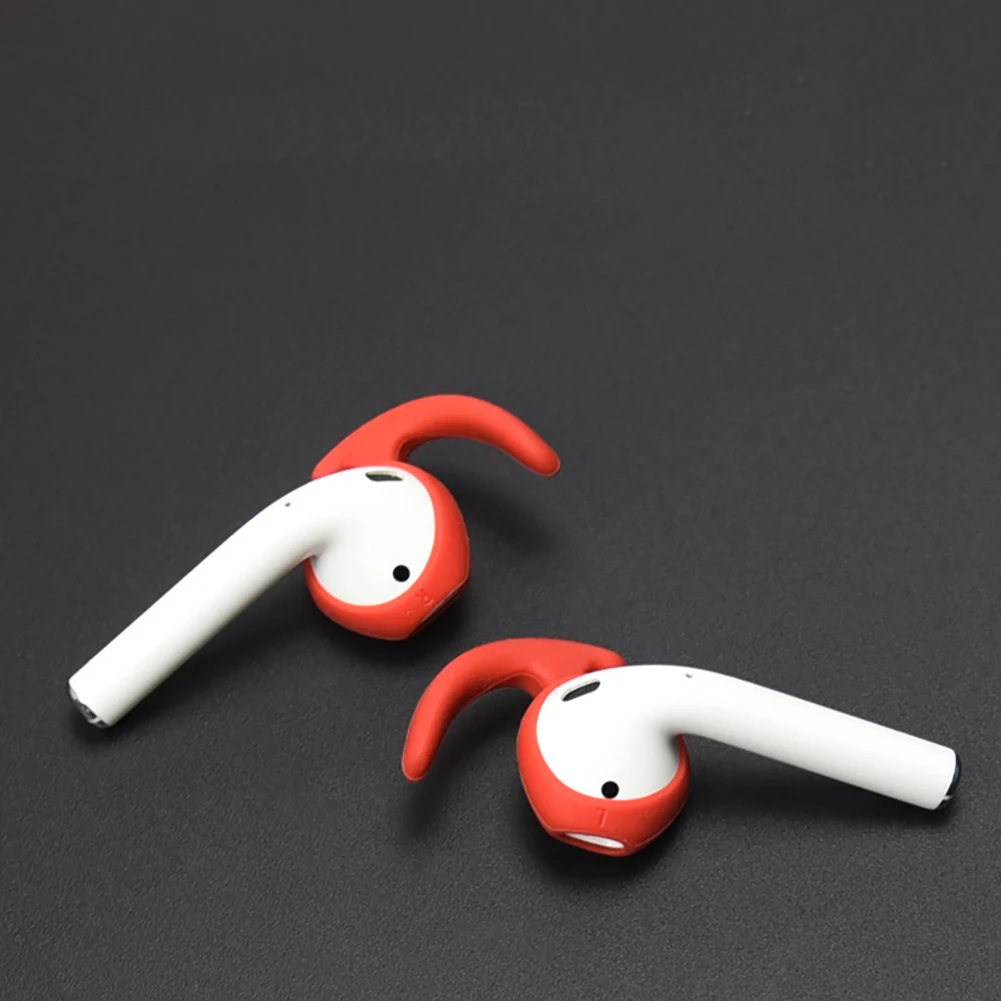 Силиконовый Противоскользящий чехол для наушников Apple AirPods ear Buds|Аксессуары