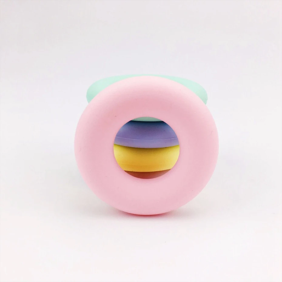 

Let's Make Candy Color Silicone Rings Diy Jewelry 20pcs Food Grade Silicone Teething Nursing Accessories Baby Teether Pendant