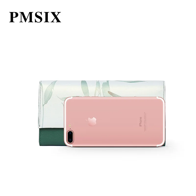Женский винтажный клатч PMSIX с цветочным принтом Модный женский кошелек на