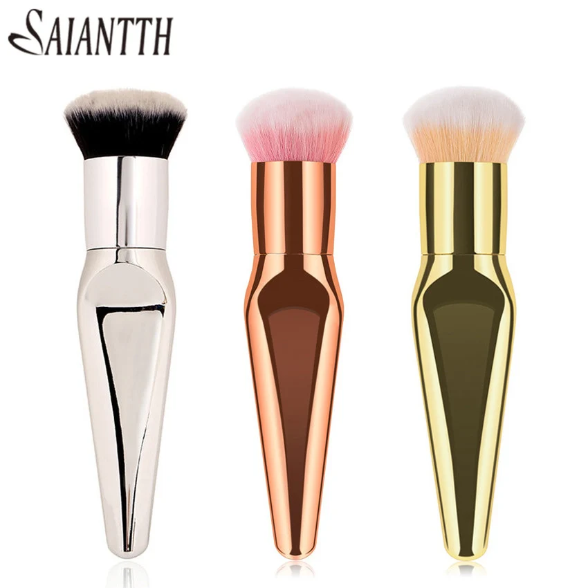

SAIANTTH Fish tail handle design large blush brush soft dense makeup brushes professional facial beauty tool pincel maquiagem