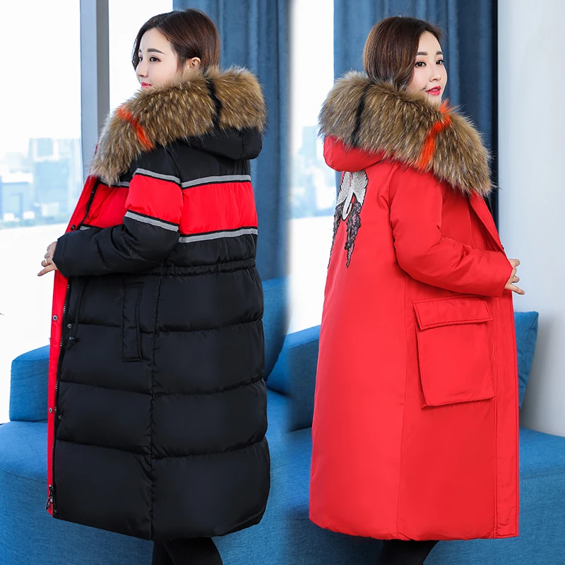 

Fashion Maternity Coat With Fur Hooded Thicken Winter Coat For Pregnant Women Jacket Plus Pregnancy Overcoat Windbreaker