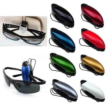 

Car Auto Reading Glasses Black Sunglass Visor Clip Sunglasses Eyeglass Holder Color Random