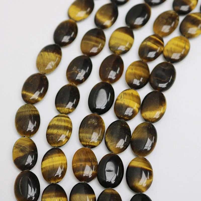 13X18mm Charms Natural Oval Shape Tigerite Eye Stone Beads Created DIY Accessory Parts Jewelry Making 22pcs | Украшения и