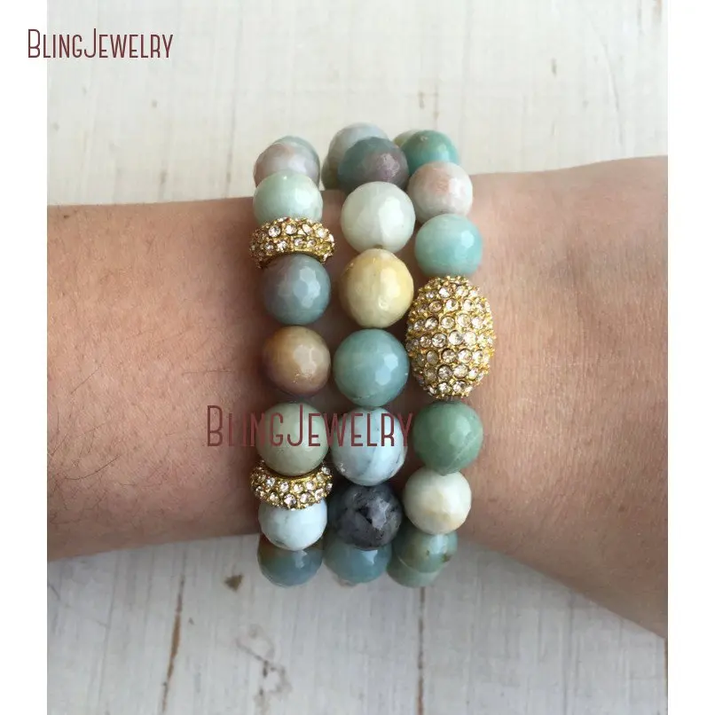 20190311-BM19970-amazonite stacking bracelets faceted multi color amazonite with gold pave crystal oval and roundels_4