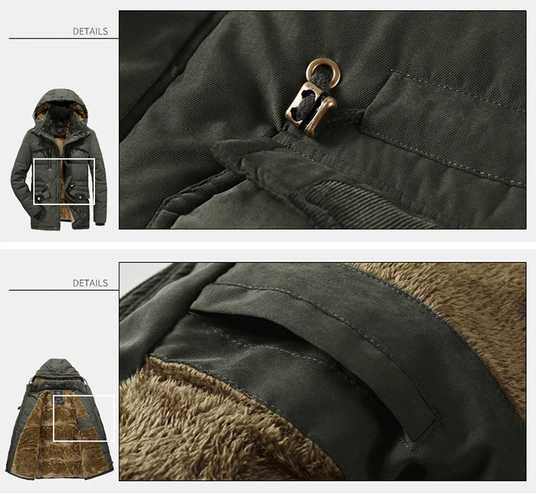 AFS JEEP, Мужская парка, пальто, зимняя куртка, Мужская, плюс размер, 5XL, 6XL, 7XL, 8XL, утолщенная, теплая, с хлопковой подкладкой, куртки, мех, с капюшоном, ветровка