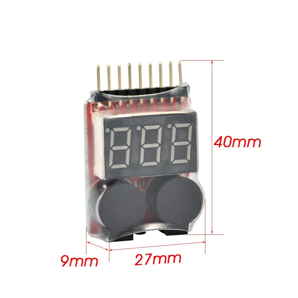 1 8S Lipo/li ion светодиодный индикатор напряжения измеритель низкого сигнал